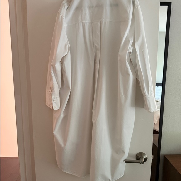 White Oversized Shirt Dress - Picture 9 of 9